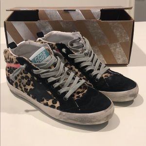 Golden goose mid star horsey black